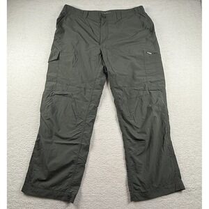 Columbia Sportswear Omni Shade Cargo Pants Mens 40x32 Green Nylon Sun Protection
